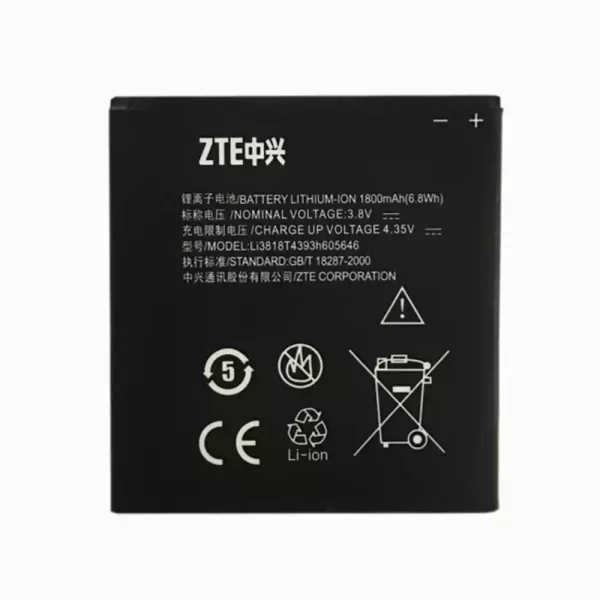 Originaal aku LI3818T439H605646 jaoks ZTE N909,N909D,v818,U818