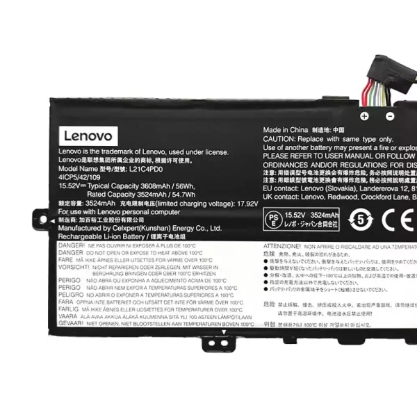 Originaal sülearvuti aku LENOVO L21B4PD0 L21C4PD0 L21M4PD0 - Image 3