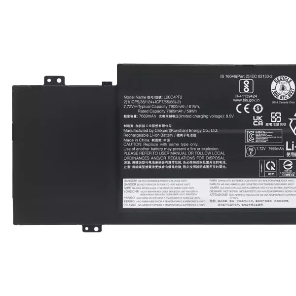 Originaal sülearvuti aku LENOVO L20C4PF2 L20D4PF2 L20M4PF2 - Image 3