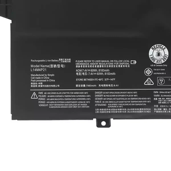 Originaal sülearvuti aku LENOVO L14M3P22 L14S3P21 - Image 3
