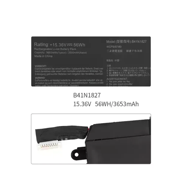 Originaal sülearvuti aku ASUS B41N1827 - Image 2