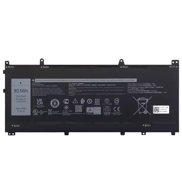 Originaal sülearvuti aku DELL VG661 V4N84,DELL Alienware x14 R1 R2