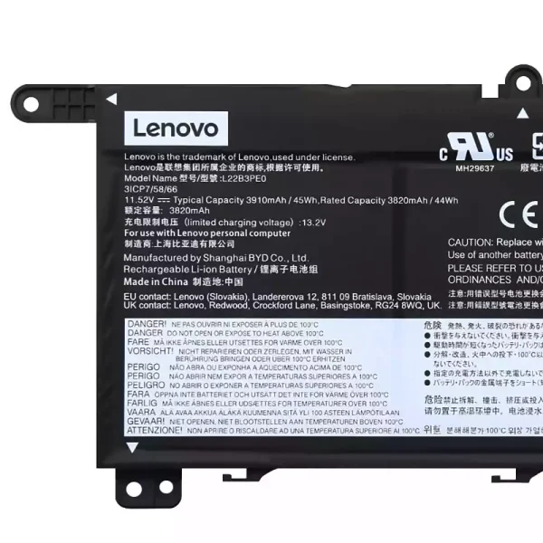 Originaal sülearvuti aku LENOVO L22B3PE0 L22C3PE0 L22M3PE0 - Image 3