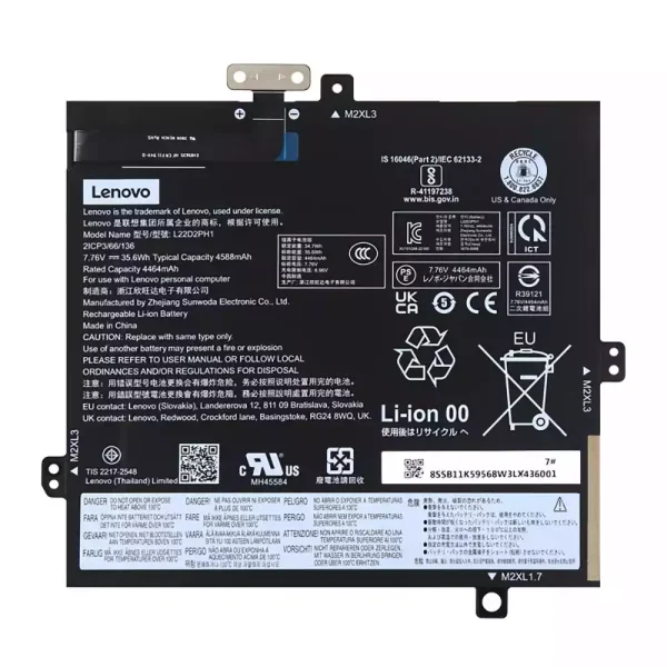Originaal sülearvuti aku LENOVO L22B2PH1 L22D2PH1