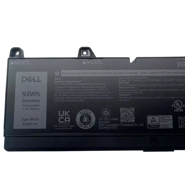 Originaal sülearvuti aku DELL 3RFGX 1XM5X - Image 3