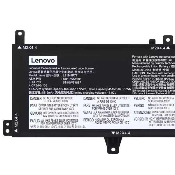Originaal sülearvuti aku LENOVO L21M4P77 L21D4P77 - Image 3