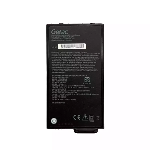Originaal sülearvuti aku Getac BP3S2P2100S-02 BP3S1P2680B Getac F110