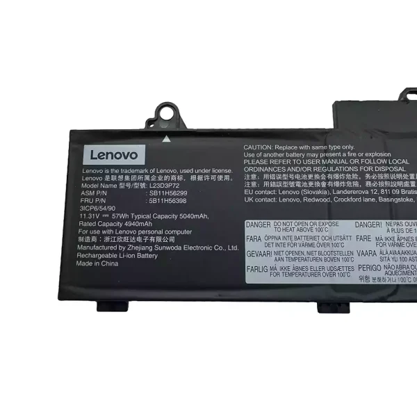 Originaal sülearvuti aku Lenovo L23D3P72 L23M3P70 L22D3P71 - Image 2