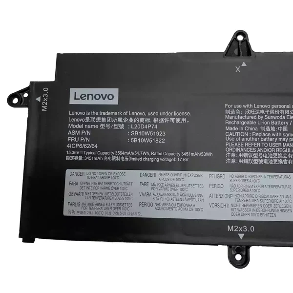 Originaal sülearvuti aku LENOVO L20M4P74 L20C4P74 - Image 2