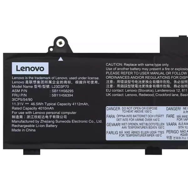 Originaal sülearvuti aku Lenovo L23D3P70 L23X3P70 L23M3P70 - Image 3