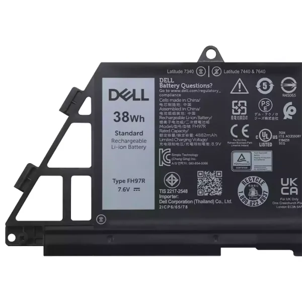 Originaal sülearvuti aku DELL FH97R 76KVG 599M7 - Image 3