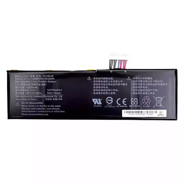 Originaal sülearvuti aku TC12A-W 13-202-jj8330