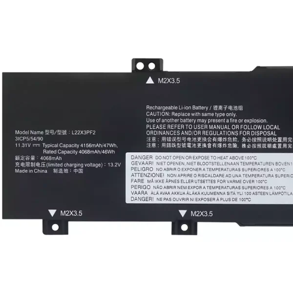 Originaal sülearvuti aku LENOVO L22X3PF2 L22L3PF2 L22M3PF2 L22D3PF2 L22C3PF2 - Image 3