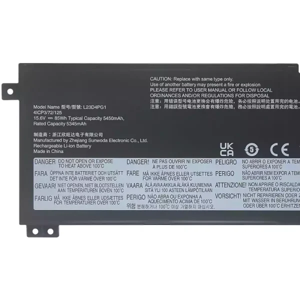 Originaal sülearvuti aku LENOVO L23N4PG1 L23X4PG1 L23D4PG1 - Image 3