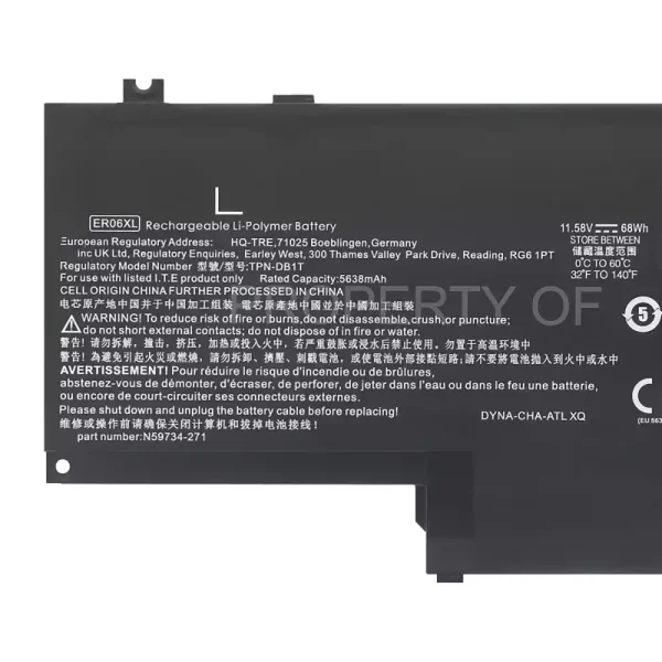 Originaal sülearvuti aku HP ER06XL TPN-DB1T - Image 3