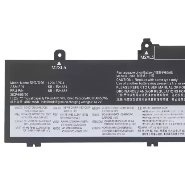 Originaal sülearvuti aku LENOVO L20M3PD4 L20L3PD4 - Image 3