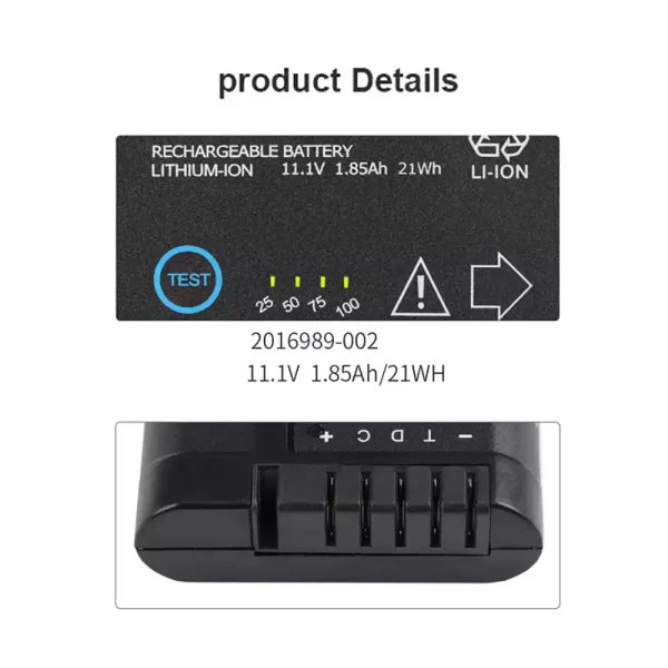 Aku sobib GE 2016989-002 2016989-003 DR203 Solar 8000i - Image 2