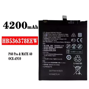 Aku HB536378EEW sobib HUAWEI P40 Pro/Mate 40/TD Tech M40/Mate 40E