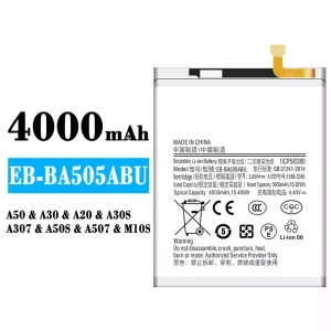 Aku EB-BA505ABU sobib Samsung A50/A30/A20/M10S/M107/A30S/A307/A50S/A507