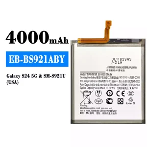 Aku EB-BS921ABY sobib Samsung Galaxy S24 5G