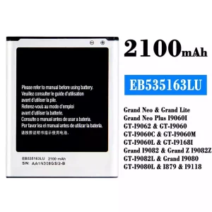 Aku EB535163LU sobib Samsung Grand Neo/Grand Lite/Grand Neo Plus SL31199