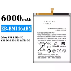 Aku EB-BM146ABY sobib Samsung Galaxy F54/M54 5G/M34 5G/F14 5G/F34 5G