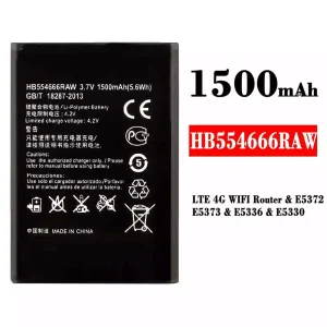 Aku HB554666RAW sobib HUAWEI LTE 4G WIFI Router / E5372 / E5373 / E5336 / E5330