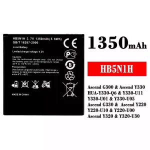 Aku HB5N1H sobib HUAWEI Ascend G300 / Ascend Y330
