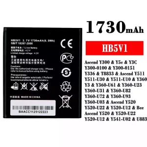 Aku HB5V1 sobib HUAWEI Ascend Y300 / Ascend Y511 / Aseend Y520