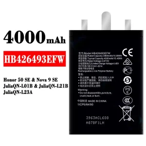Aku HB426493EFW sobib HUAWEI Honor 50 SE / Nova 9 SE