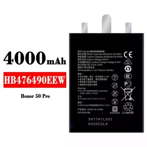 Aku HB476490EEW sobib HUAWEI Honor 50 Pro