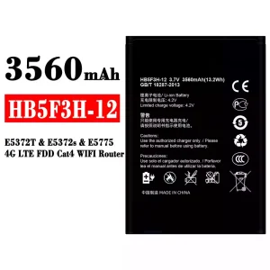 Aku HB5F3H-12 sobib HUAWEI E5372T / E5372s / E5775 / 4G LTE FDD Cat4 WIFI Router