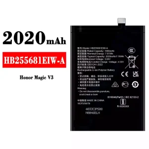 Aku HB255681EIW-A sobib HUAWEI Honor Magie V3
