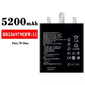 Aku HB536979EHW-11 sobib HUAWEI Pura 70 Ultra