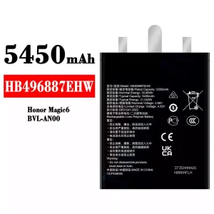 Aku HB496887EHW sobib HUAWEI Honor Magie 6