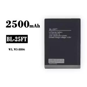 Aku BL-25FT sobib Tecno W3, W3-H806