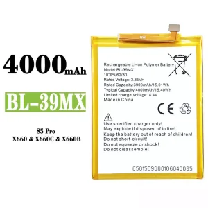 Aku BL-39MX sobib Infinix S5 Pro