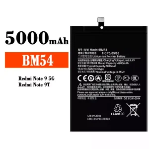 Aku BM54 sobib Xiaomi Redmi Note 9 5G / Redmi Note 9T