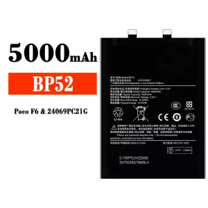 Aku BP52 sobib Xiaomi Poco F6