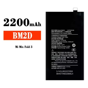 Aku BM2D sobib Xiaomi Mi Mix Fold 3