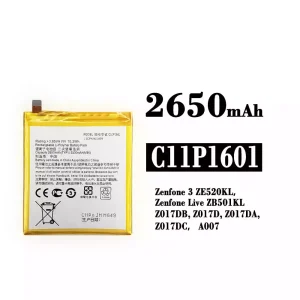Aku C11P1601 sobib Asus Zenfone 3 / Zenfone Live