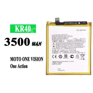 Aku KR40 sobib Motorola One Vision / P50 / One Action