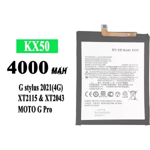 Aku KX50 sobib Motorola Moto G stylus 2021 / Moto G Pro