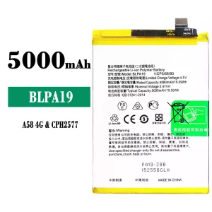 Aku BLPA19 sobib OPPO A58 4G / A38 / A79 5G