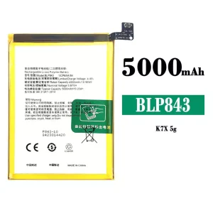 Aku BLP843 sobib OPPO K7X 5G