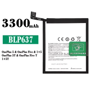 Aku BLP637 sobib OnePlus 5 / OnePlus 5T