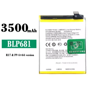 Aku BLP681 sobib OPPO R17 / F9 4+64 version