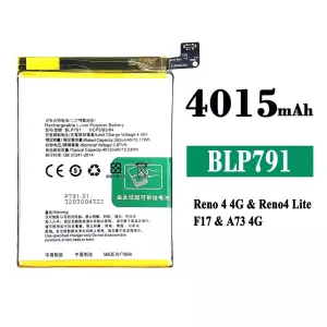 Aku BLP791 sobib OPPO Reno 4 4G /Reno 4 Lite /F17 /A73 4G