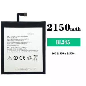 Aku BL245 sobib Lenovo S60/S60-a/S60-t