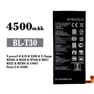 Aku BL-T30 sobib LG X power2 / K10 / X500 / X Charge / Fiesta 2